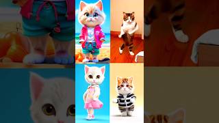 cute cats funny dance 😂 patli kamar turi😋😎 #cat #dance #youtubeshorts