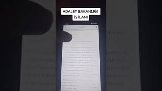 ADALET BAKANLIĞI MÜHENDİS VE ÇÖZÜMLEYİCİ ALIMI YAPACAK #shorts