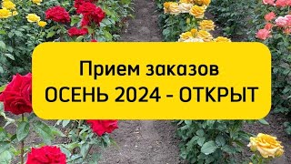 ОТКРЫТ ПРИЕМ ЗАКАЗОВ ОСЕНЬ 2024 - ОТКРЫТ 😎🌹👋