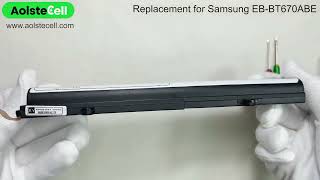 Replacement battery for Samsung EB-BT670ABE 11.34V 64.64Wh 6 cells