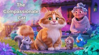 The Compassionate Cat. Animated Story for Kids.