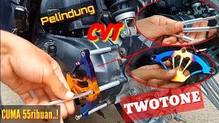 Pemasangan Pelindung CVT Twotone Dimotor Honda Beat New #1 | Ceria Maticshop