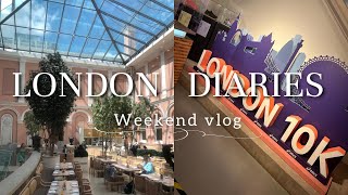 WEEKEND IN LONDON VLOG | date night, ABBA and charity 10k run