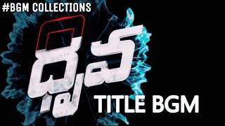 Dhruva Title BGM HD l Hip hop Thamizha l Ram Charan l Surrender Reddy l