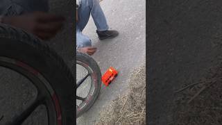 Bike racing accident | pink colour RC car #shorts #shortsfeed