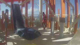 Dueling Demons (Yellow slide) POV at Royal Caribbean's Prefect day at Cococay (No Copyright)