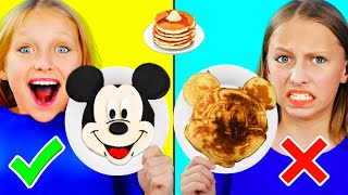 Рисуем блинами челлендж ! Pancake Art Challenge