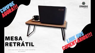 COMPRE AGORA!!! Mesa Dobrável Strassis Design SD 3006 Metal e MDF #amazon #vendas #mesa #notebook