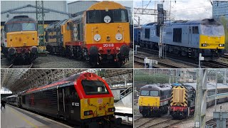 Nice variety at Crewe as Class 20, 47, 50, 60 and 67 appear 😀