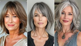 Elegant Hairstyles For Women Over 50 Gray Bob Hairstyles Modern Long Pixie Bob Haircut And Hairstyl