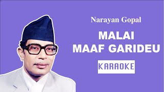 Malai Maaf Garideu - Nepali Karaoke - Creative Brothers