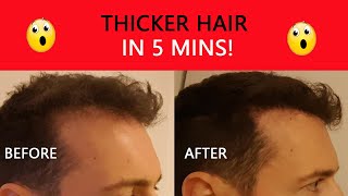 Hairloss Concealers & hair fibers: Thicker hair in 2 minutes!