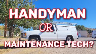 MAINTENANCE TECH or HANDYMAN? #apartmentmaintenance #handyman #maintenancetechnician