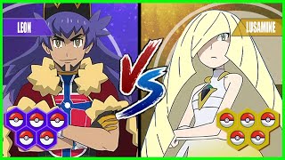 Pokemon Battle Pedia: Leon Vs Lusamine