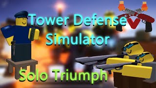 ROBLOX Tower Defense Simulator | Solo Triumph after Insane Buff [INSANE MODE]