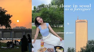 living alone in seoul | healing picnics at hangang, michelin guide soy sauce marinated raw crab