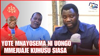 MNAACHA KUFUNDISHA WATU DINI MMEKUWA WASEMAJI WA VYAMA VYA SIASA || YOTE MNAYOSEMA NI UONGO