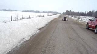 ATV 6 year old does donuts on Nitro Slam 125x