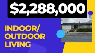 Indoor/Outdoor Living Home🏠UNDER $2,300,000 in San Carlos CA🌳 | SF Bay Area Real Estate