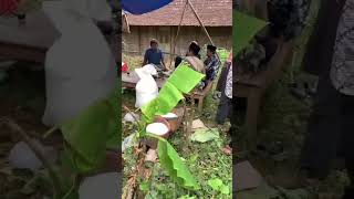 gotong royong di tasyakuran warga