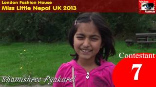 Miss Little Nepal UK: Contestant No.7 - Shamishree Pyakurel