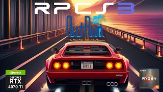 OutRun Online Arcade - RPCS3 Gameplay [2.5k Internal] R5600x + 4070 ti