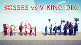 BOSSES TEAM vs VIKING DLC TEAM - Totally Accurate Battle Simulator TABS