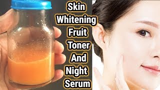 Apply Vitamin C toner/Serum for 5 Days & get GLASS SKIN, Remove Wrinkles|Skin Whitening Glowing skin