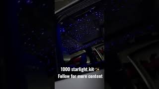 Starlight kit on GMC truck #automotive #GMC #diy #challange