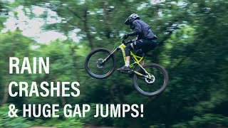 Riding Massive Gap Jumps in Heavy Rain! (Super Sketchy)