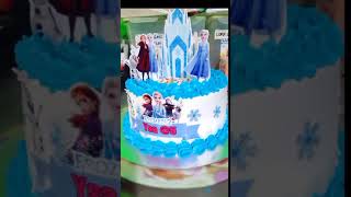 FROZEN BIRTHDAY CAKE IDEA || FROZEN #shorts