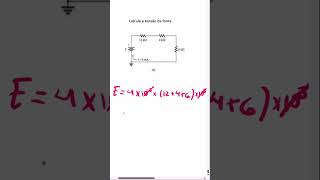 Calcule a tensão da fonte  #eletrica