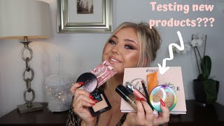 FULL FACE FIRST IMPRESSIONS!! TESTING NEW MAKEUP | AMY WRIGHT