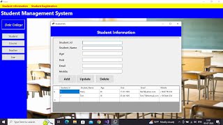 Student Management System Using C#