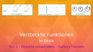 Versteckte Funktionen in Draw - Teil 5: Objekte umwandeln - Gallery Formen