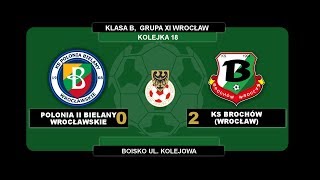 18. KOLEJKA, POLONIA II BIELANY WROCŁAWSKIE 0:2 KS BROCHÓW, 29.04.2018, SKRÓT