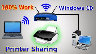 ✅🖨 How To Share A Printer On Network Wifi and LAN - Windows 10/8/7