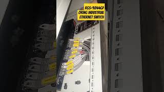 connection of Rgs-9244gp Oring industrial Ethernet switch#oring #automation #ethernet #engineering