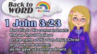 1 John 3:23 ★ Bible Verse | Bible Study for Kids