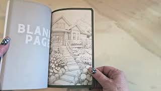 Humble Cottage Home AI Grayscale Coloring Book