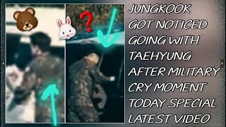 OMG!😱💋Jungkook Got Noticed Going With Taehyung After Military Cry Moment(New)#taehyung#jungkook