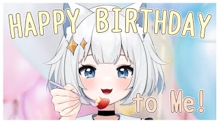 【記念配信】お誕生日お祝いしてくだぴゃい！Happy Birthday to Me⛅️💫【新人VTuber/#真昼ゆめ】