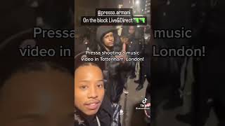 Canadian Rapper Pressa Armani in london shooting music video with OFB lot👀🎥🔥