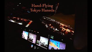 Hand-flown Circle to land | Tokyo Haneda | Pilots-eye view