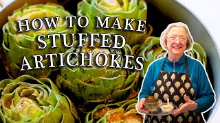 Sicilian Stuffed Artichokes | Kitchen on the Cliff with Giovanna Bellia LaMarca