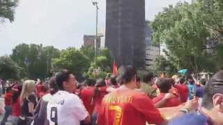 España Campeona del Mundo Sudáfrica 2010_La Cibeles México DF