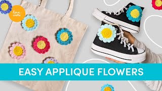 How to crochet a flower | Appliqué flowers for garments and accessories!