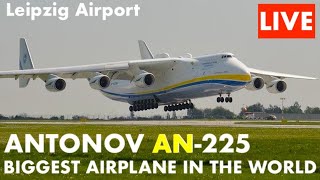 Antonov An-225 Mriya 🔴 LIVE Departure at Leipzig Airport - Ан-225 Мрия (July 7th 11am)