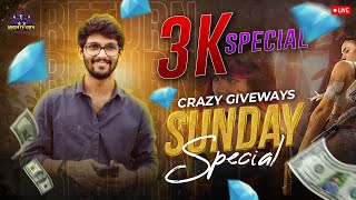 3K SUBS SPECIAL GIVEAWAY FREE FIRE || FREE FIRE GIVEAWAY TELUGU LIE🎯ROAD TO 10K SUBS 🎯#NFG#giveaway