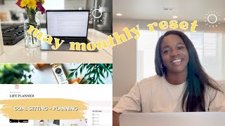 MAY MONTHLY RESET | prep + plan for the new month with me, goal setting & favorites 🌷